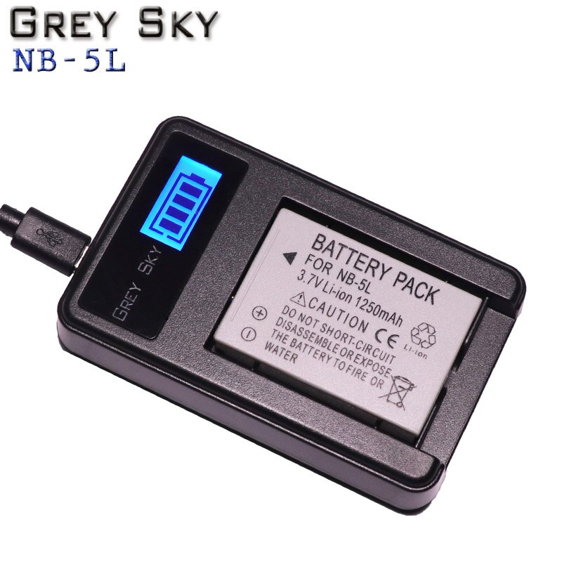 NB-5L battery for Canon IXUS, Powershot cameras
