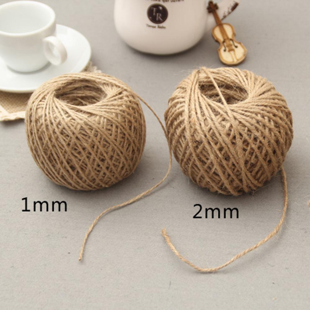 Borelap Rope 60/100m Natural Hessian Jute Twine Rope Burlap Rib... β Grandado