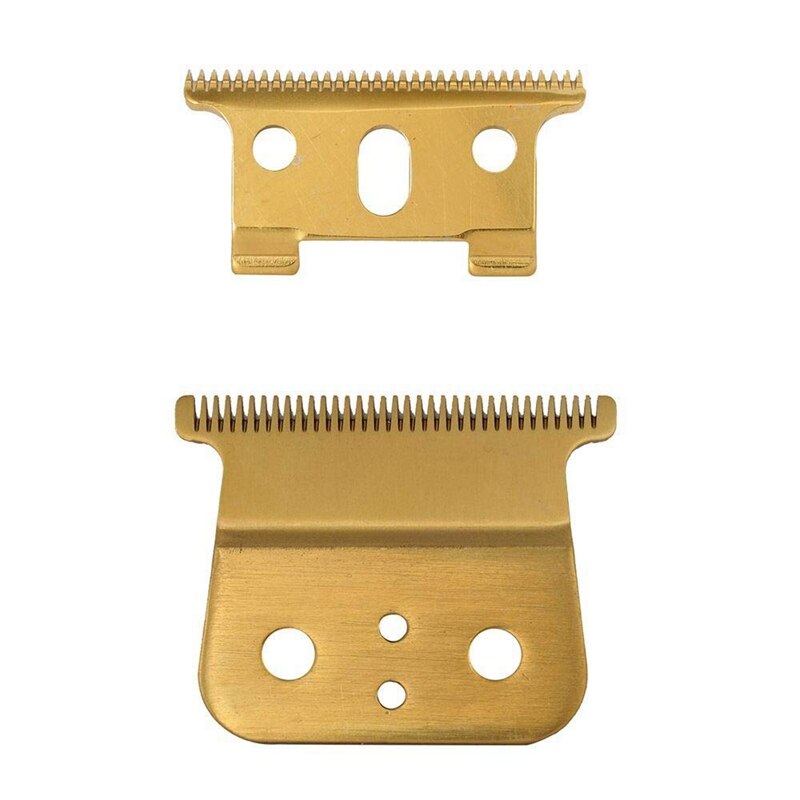 Gold T Outliner Replacement, Double Gold Wide Timmer Blades for Andis T-Outliner Replacement ,Gold: Default Title