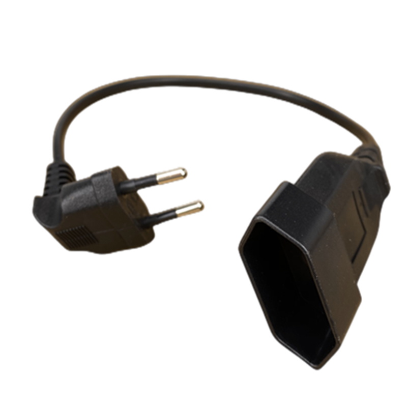 European EU 2 Prong Male to Female Power Extension Cord Cable for PC Computer PDU UPS 0.5M/1M/2M/3M/4M/5M: black / UK Plug