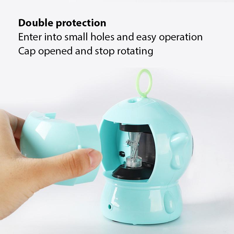 Electric Pencil Sharpener Portable Robot Auto Pencil Sharpener Battery Powered or USB Powered Pencil Sharpener For Kids Students