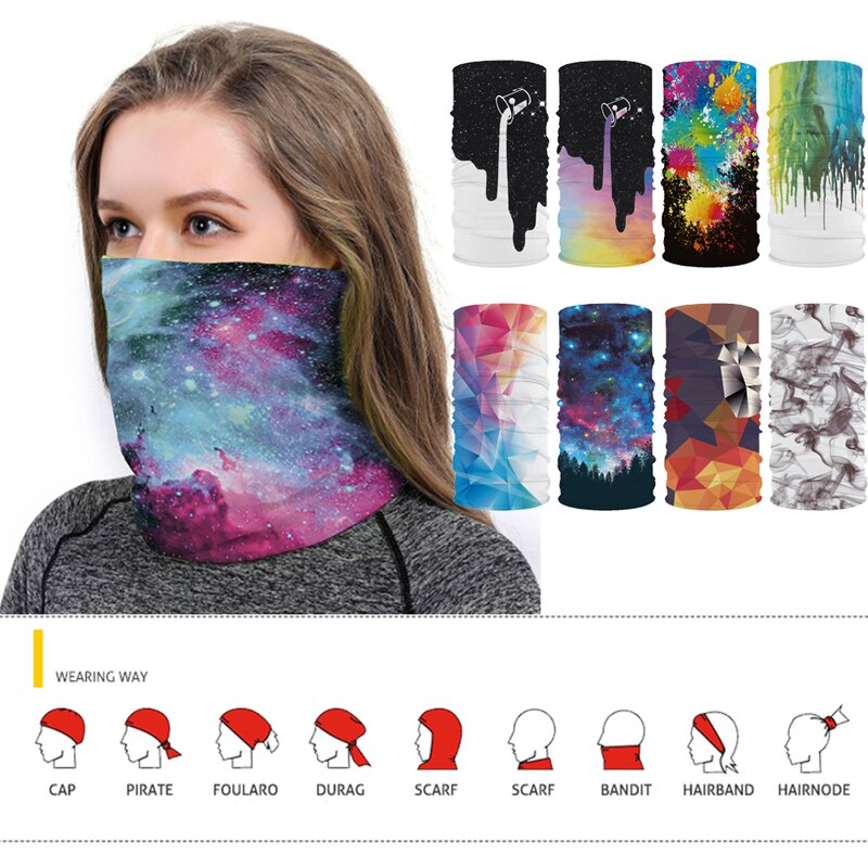 1pc unisex Klettern Wandern Schal Sport Headwear Bandanas Motorrad Turban Hand Band Magie Schals draussen Radfahren Stirnband Maske