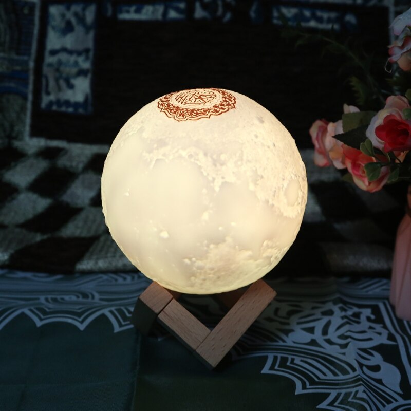 Quran Bluetooth Lautsprecher Mond Lampe mit Unterstützung Regal APP Kontrolle Nacht Licht mit Koran Rezitation Übersetzung