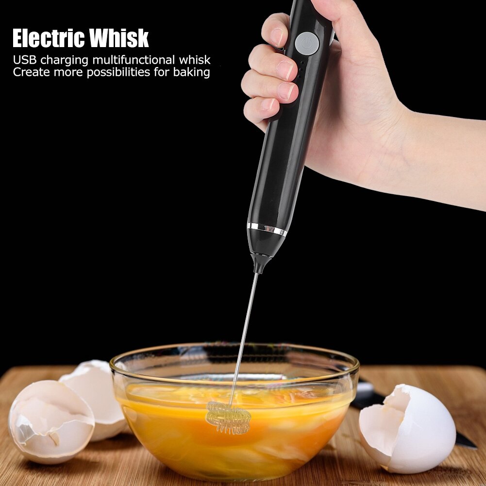 Egg Cooker Tool Elektrische Garde Melkopschuimer Usb Oplaadbare Eierklopper Handheld Blender Huishoudelijke 3 Snelheden Keuken Bakken