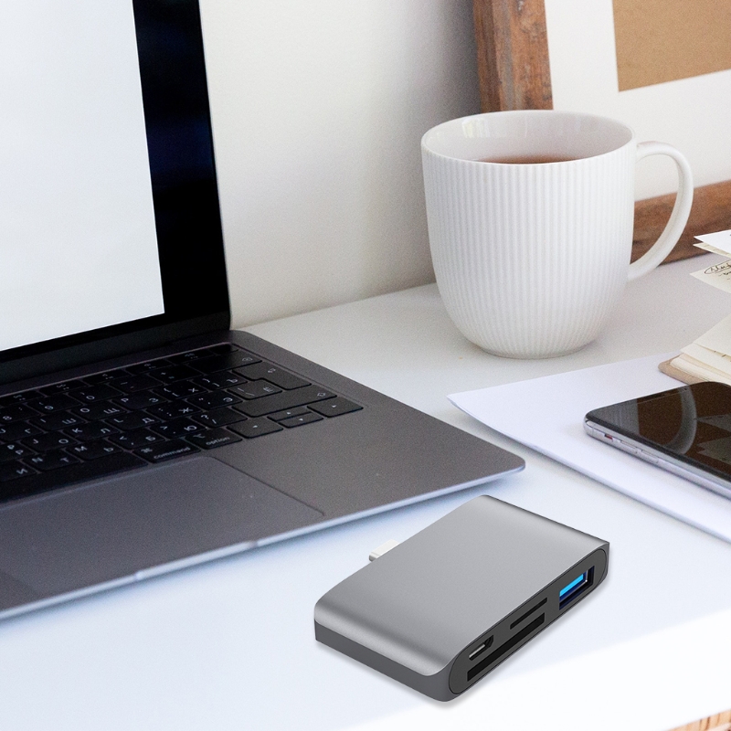 Czytnik kart USB 3.1 typu C, USB-C na USB 3.0, SD/microSD/Adapter karty TF USB-C wielofunkcyjny konwerter na telefon