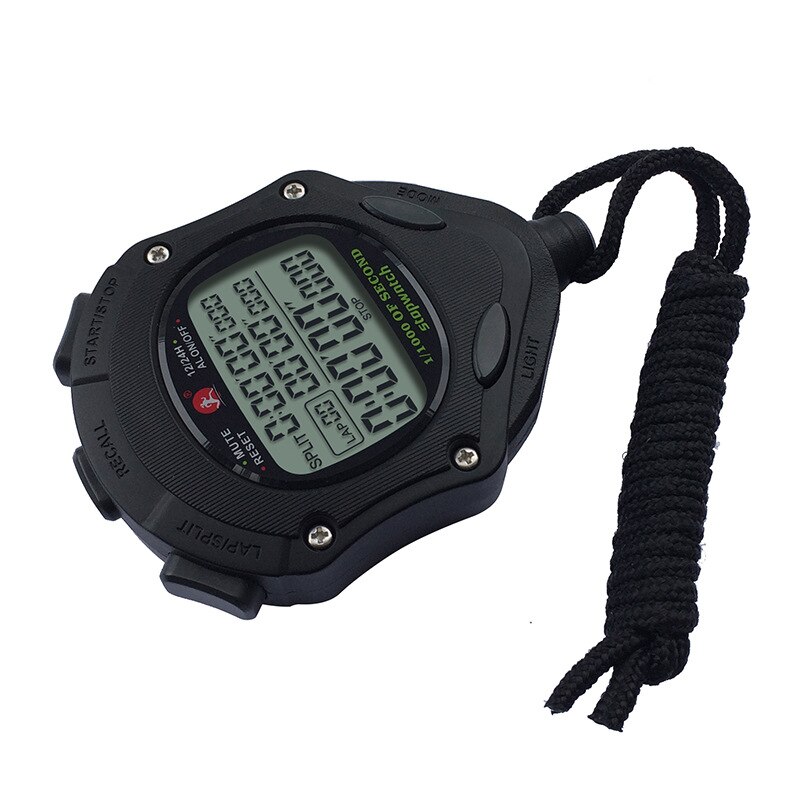Digital Stopwatch Timer Multifuction Handheld Training Timer Portable Outdoor Sports Running Chronograph
