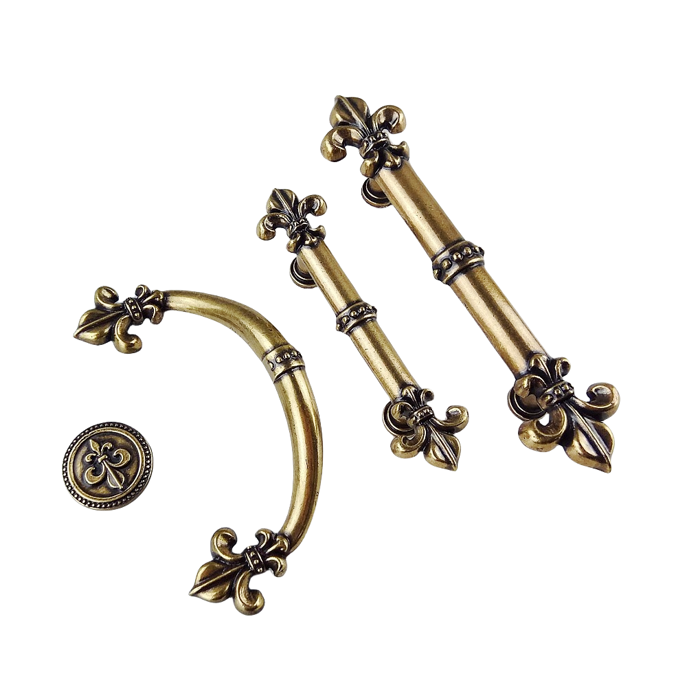Tiradores herrajes para muebles de cocina de bronce europeo, puertas correderas, tiradores redondos, ropero/armario de cajones manilla empuje neumático