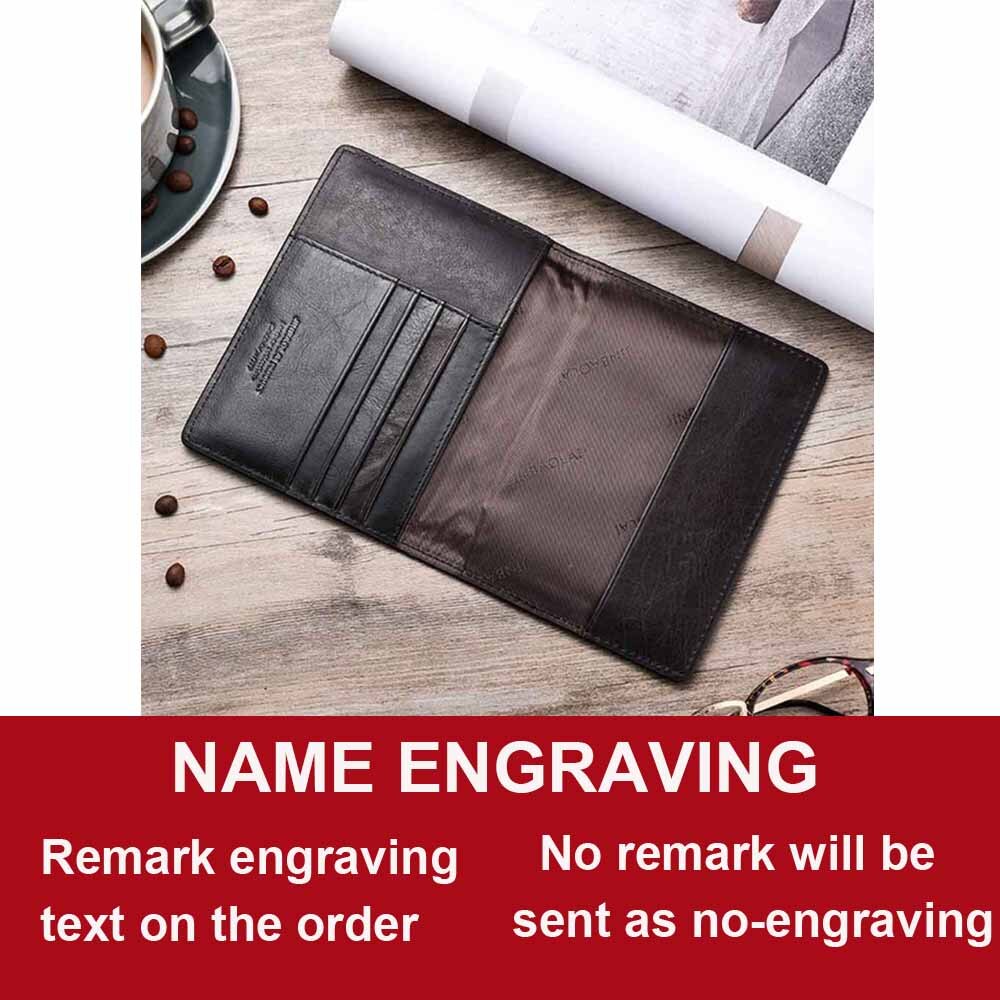 Billeteras para hombre con grabado de nombre, billetera delgada cuero de vaca 100% auténtico para tarjetas, billeteras para hombre de Vintage finas con tarjetero: black3 engrave