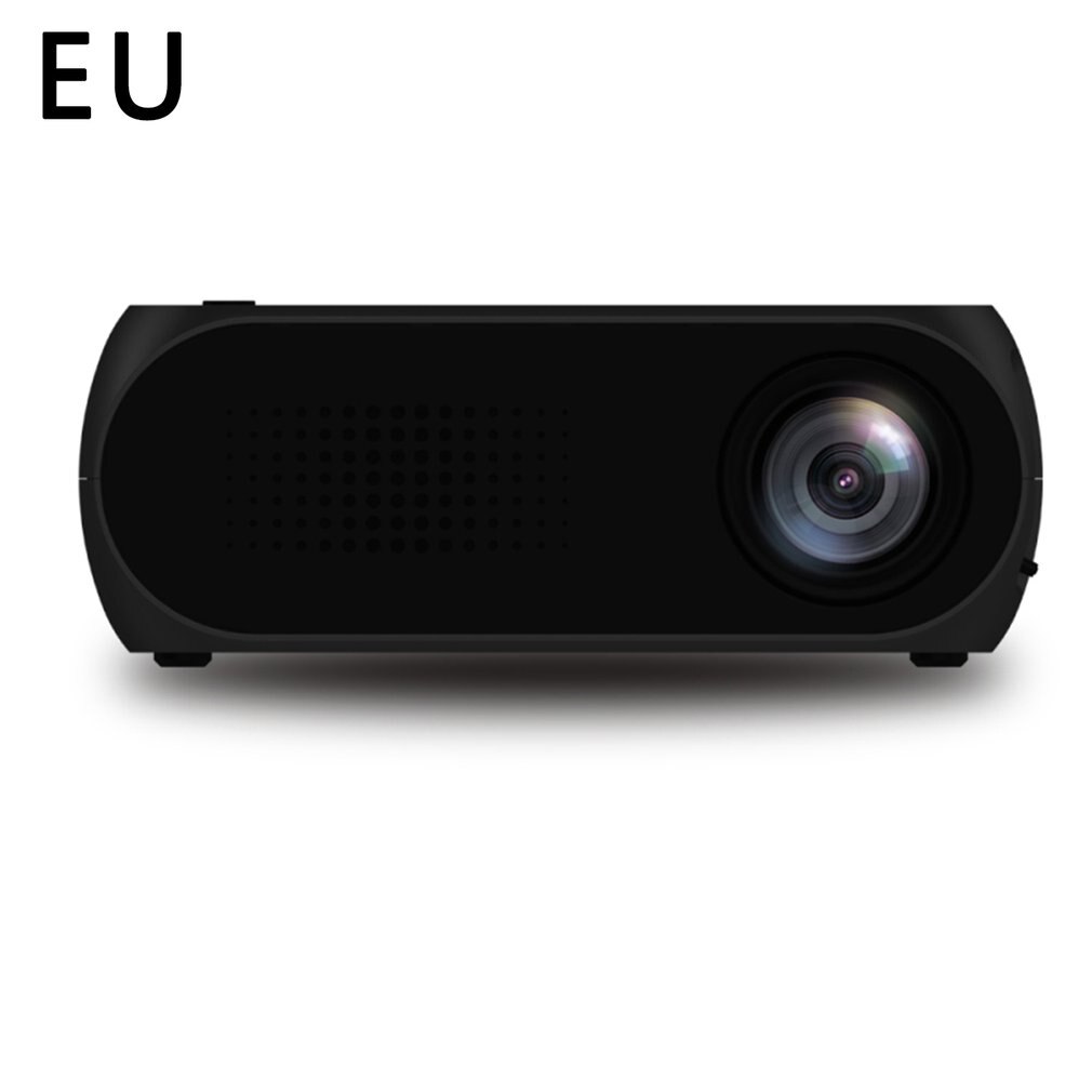 YG320 Mini Projector YG300 Upgrade Portatil Led Proyector Projetor Audio HDMI USB Mini Projetor Home Theater Media Player Beamer: Black EU