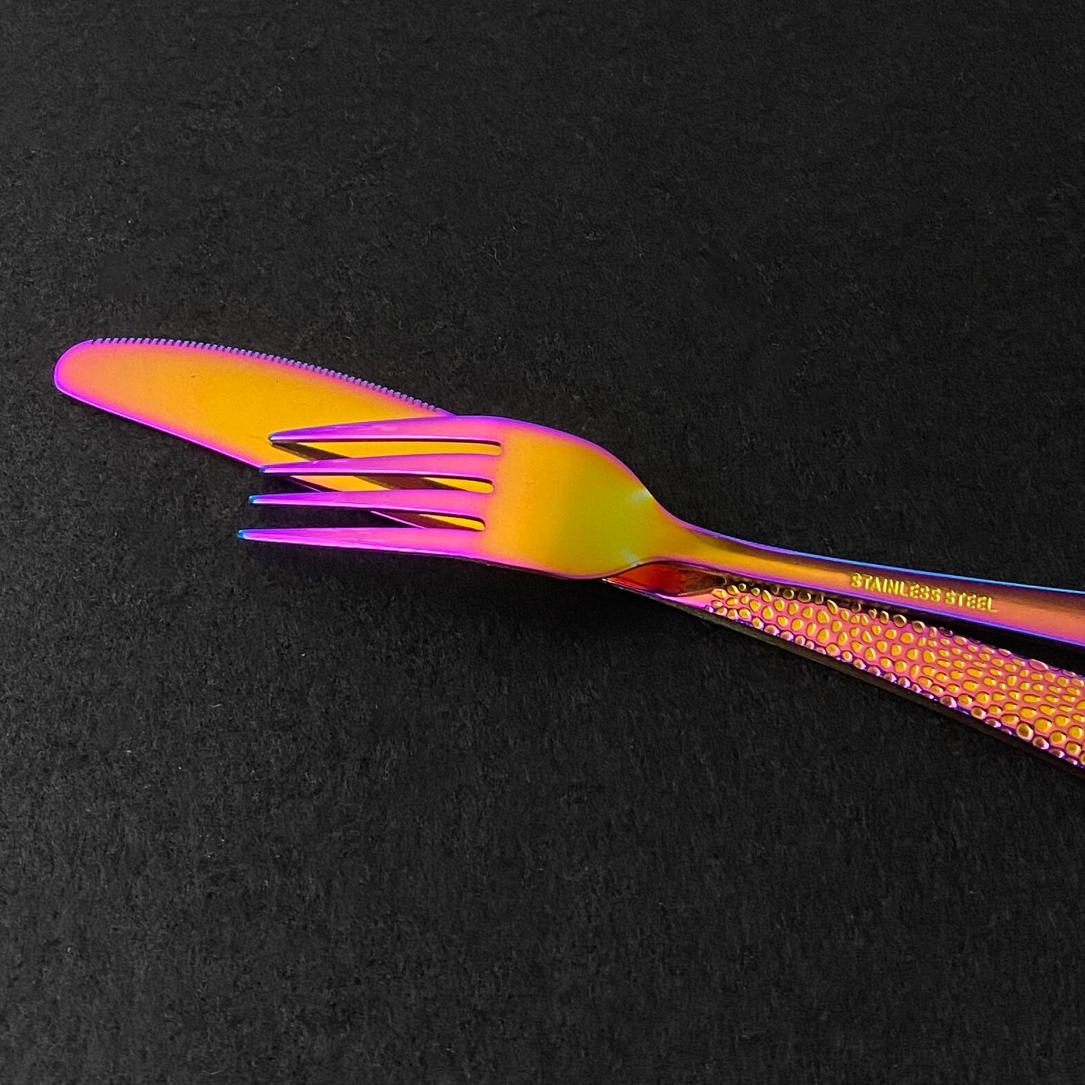 Noir brillant ensemble de couverts couteau fourchette cuillère dîner ensemble cuisine argenterie couverts vaisselle ensemble 304 acier inoxydable vaisselle ensemble