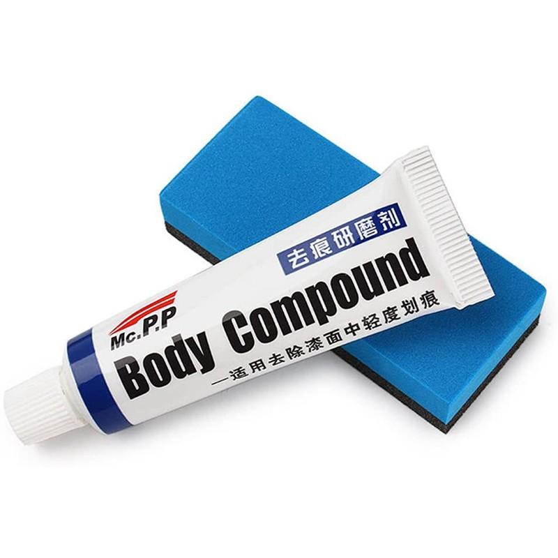 Dissolvant de rayures et de tourbillon pour voiture, outil de réparation des rayures automobiles, cire de polissage, accessoires de voiture, 2 pièces