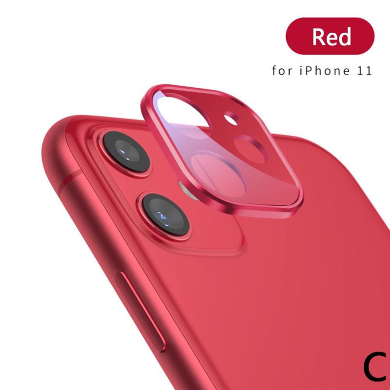 Metal Frame Tempered glass Camera Lens Full protective Cover for iPhone11 Pro Max Protector Rear Cam Lens Film for iPhone 11: for iphone 112