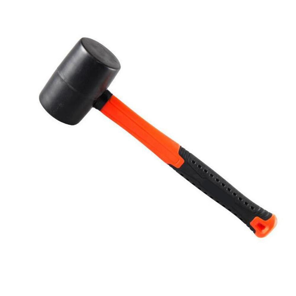 8oz/12oz Black Rubber Hammer Ceramic Tile Installation Works Wear-resistant Tile Hammer