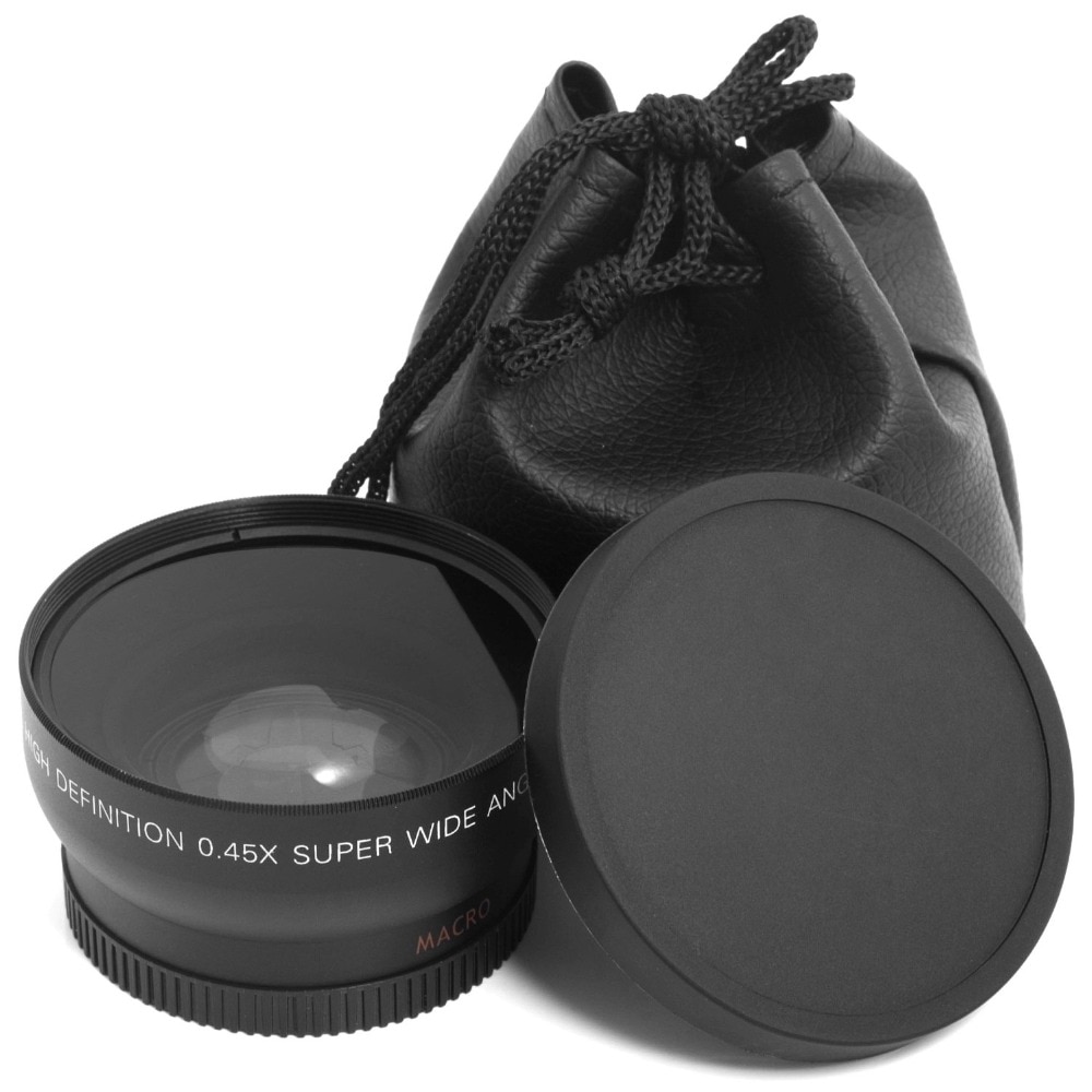 Lightdow 52MM 0.45x Wide Angle Lens + Macro Lens for Cannon D5000 D5100 D3100 D7000 D3200 D80 D90 D3200 18-55MM Camera Lens