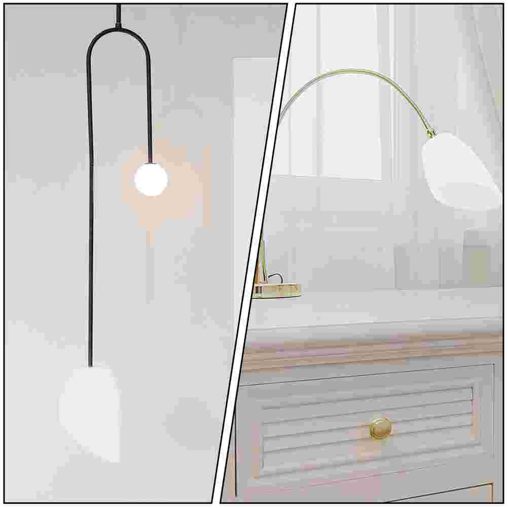 6pcs Household Plastic Lampshade Light Cover Ceiling Light Lamp Cover White