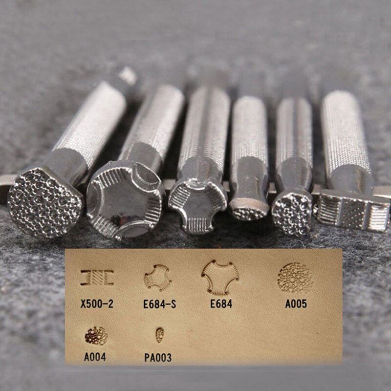1Pcs Leather Printing Tool Alloy Saddle Making Carving Handmade Leatherwear Craft DIY Punch Stamps Metal Leather Stamping Saddle