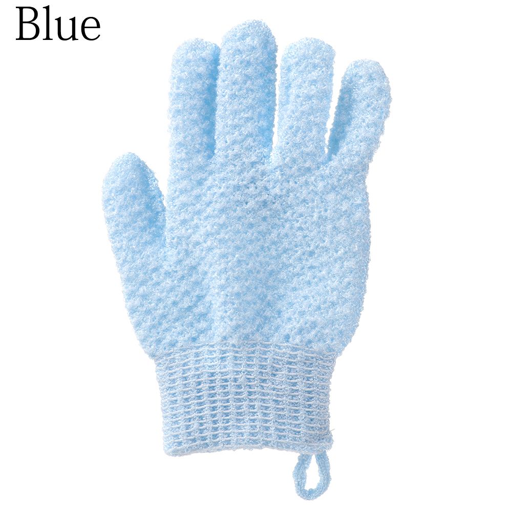 Manopla Exfoliante para Hammam marroquí, guante Exfoliante para la preparación de la ducha, duradero, para masaje corporal y Facial, 1 ud.: D Blue