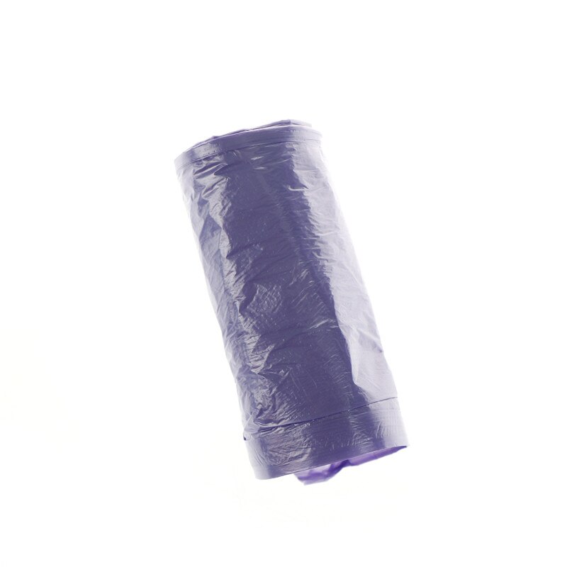 1 Rolls Plastic Trash Bags 50*60CM Size Garbage Bags Single Color Thick Convenient Environmental Cleaning Waste Bag: Purple 
