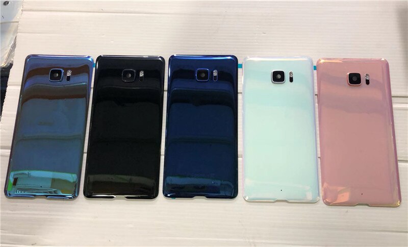 UUltra contraportada para HTC U Ultra 5,7 pulgadas carcasa Original de cristal de reparación de puerta trasera caja de batería de repuesto