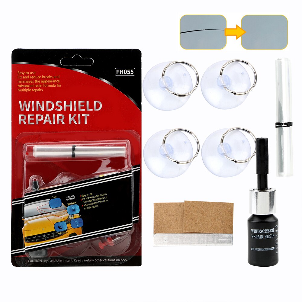 LEEPEE Auto Care DIY Windscreen Glass Scratch Crack Restore Quick Fix Window Screen Polishing Car Windshield Repair Kits: C