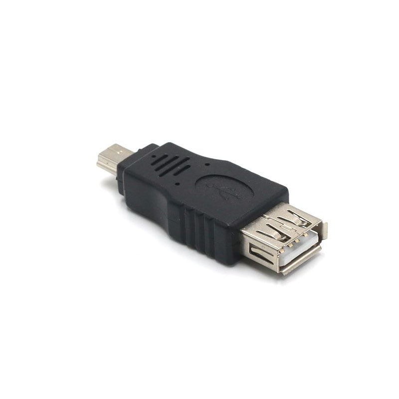 2pcs/lot Test before send USB A Female to Mini USB B Male Cable Adapter 5P OTG V3 Port Data Cable For Car Audio Tablet