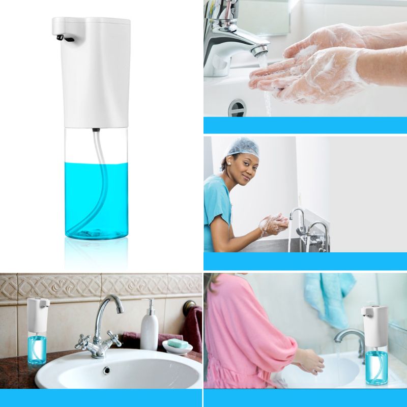 Automatic Soap Dispenser Touchless Hand Sanitizer Bathroom Dispenser Smart Sensor Foam Liquid Dispenser Battery Operated