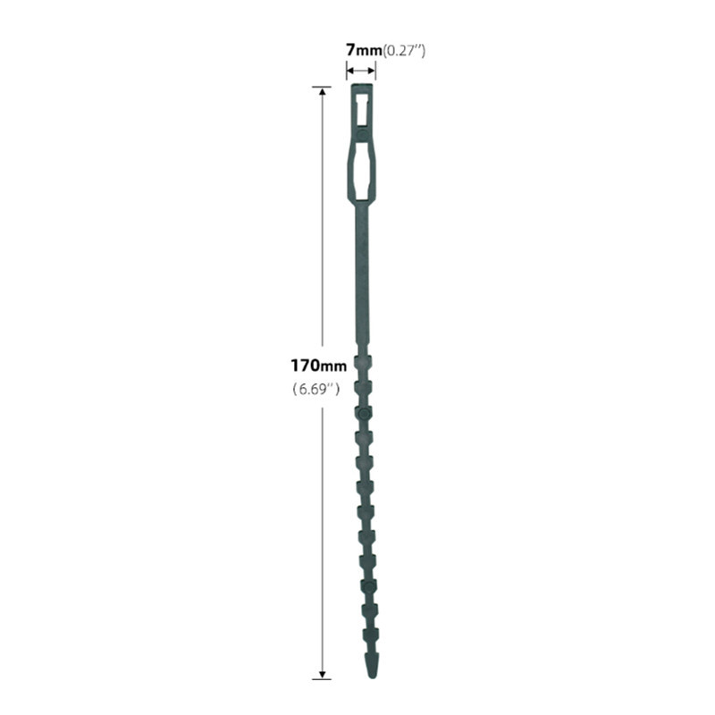 50/100PCS Plastic Plant Ties Reusable Fastener Greenhouse Grow Kit For Garden Tree Tomato Vines Climbing Multi-Function Clip: L / Blue