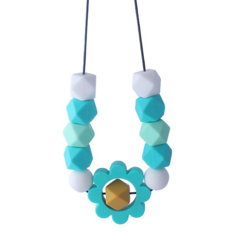 NewBaby Farbige Ungiftig Geometrische Molaren Anhänger Beißring Armband Molaren Stick Silikon Biss Stick Niedlichen Cartoon-Muster ToyNew