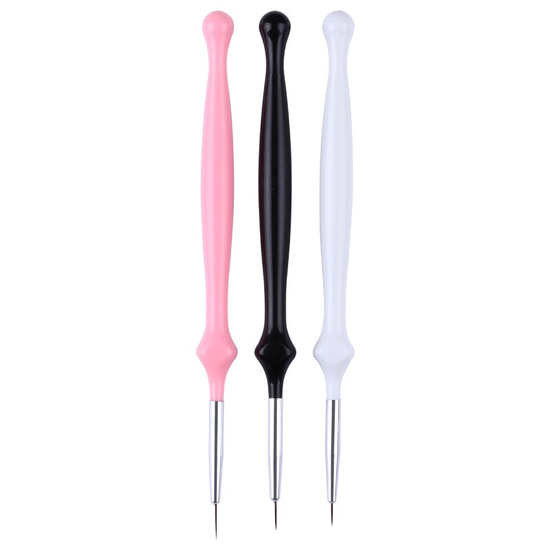 Ensemble de pinceaux à ongles pour Gel UV et acrylique, 7/15 pièces, brosse à ongles pour doublure, dessin, peinture, stylo, , outil d'art des ongles: 4