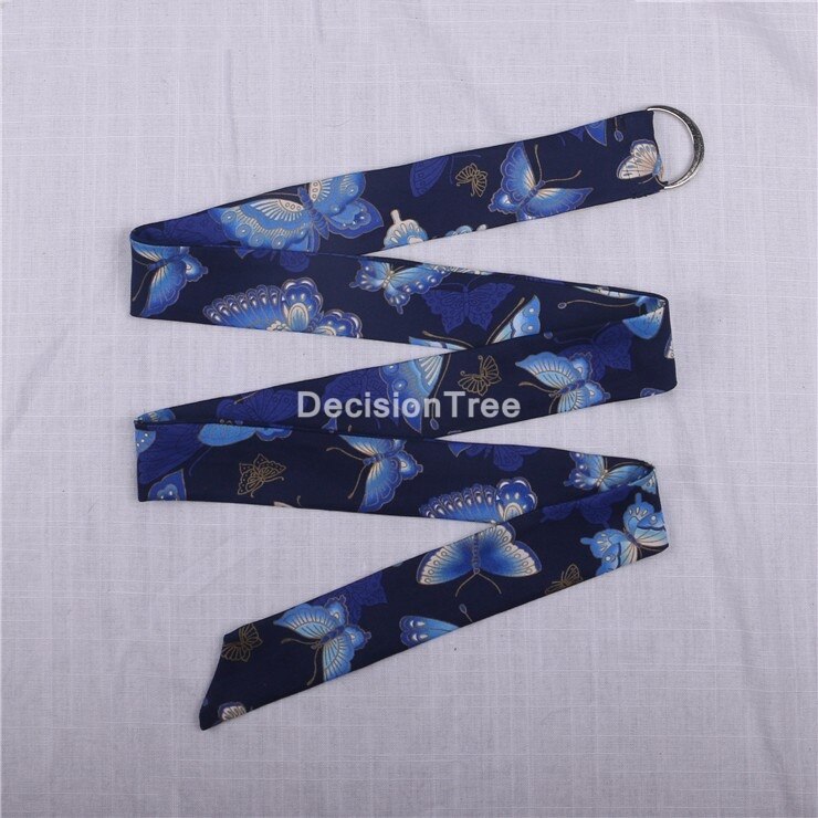 2022 chinese hanfu belt women chinese wind tassels silk belt bow tie vintage corset waistband vintage embroidery waistband hanfu: color8