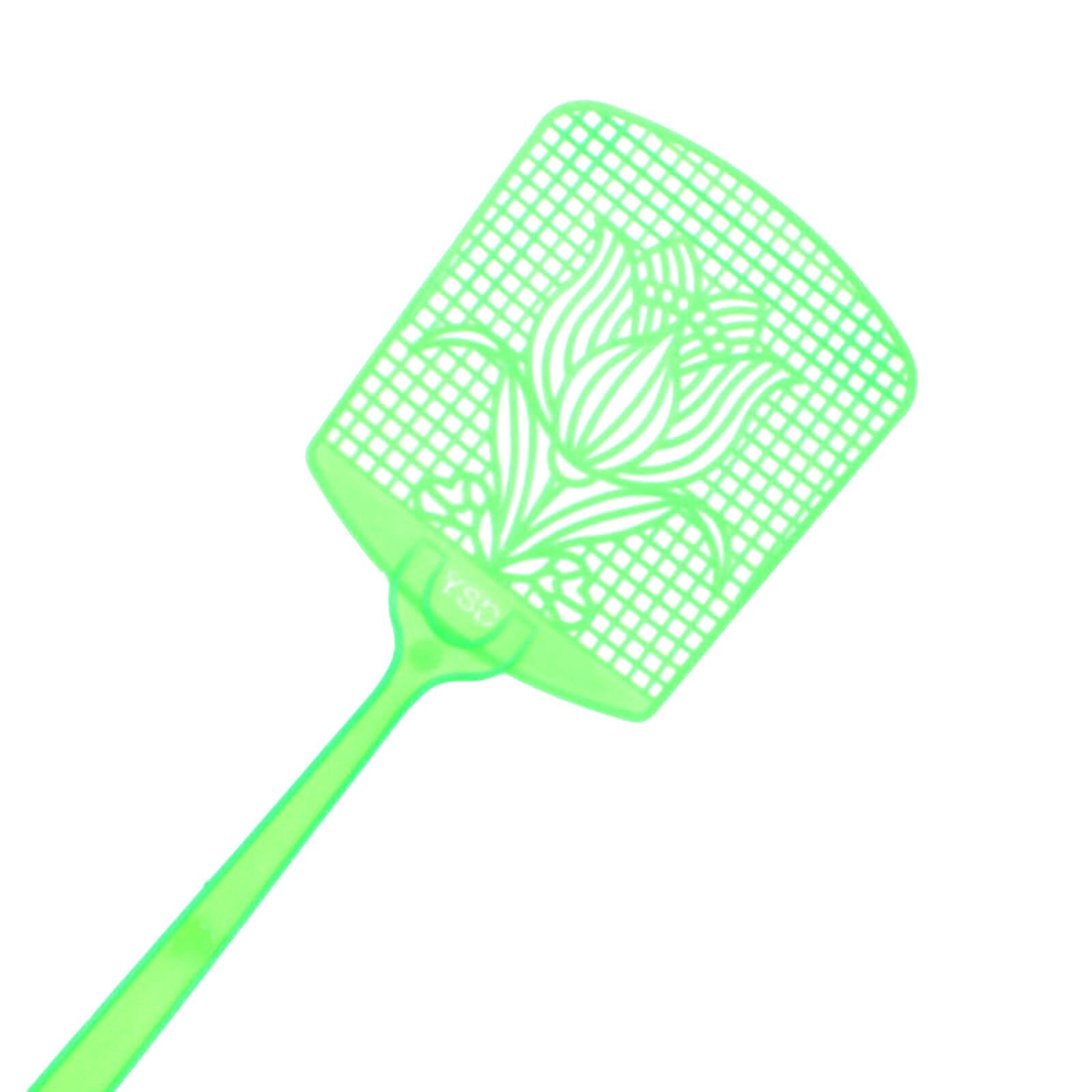 Multifunction Fly swatter Plastic Fly-swatter Portable Home Flexible and durable About 42.5cm*12cm Color random DIY Toy