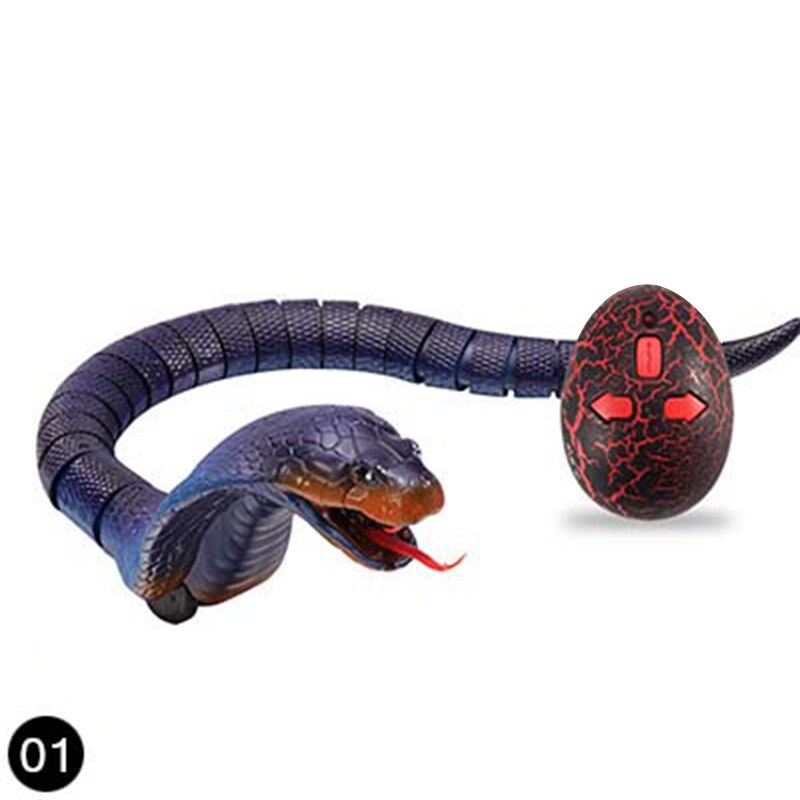 Funny Remote Control Naja Cobra Plastic Snake Toy for Children High Simulation King Cobra Interesting Egg Radio Control Toy