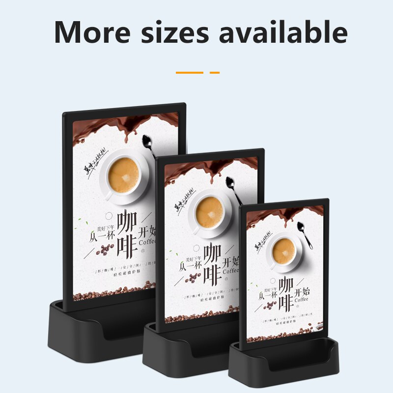 1 Pcs A5 Multifunctional Price Display Stand High-End Restaurant Commercial Office A4 Display Stand Vertical Catalog Table Sign