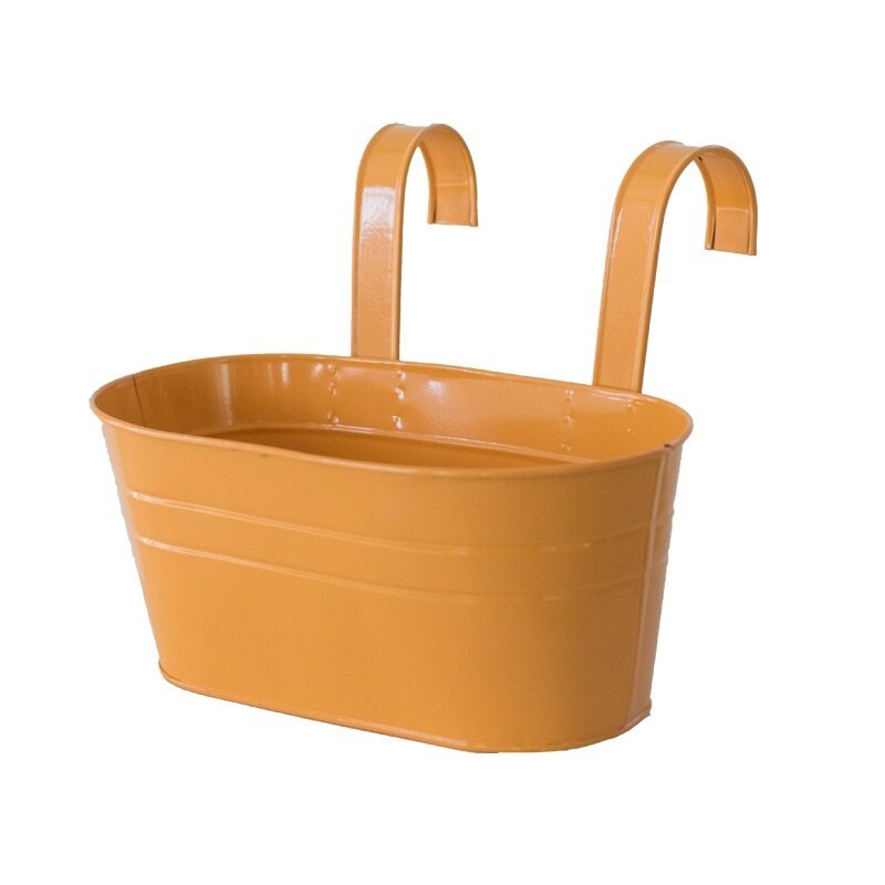 Kleurrijke hangende bloempotten afneembare haak muur hek bonsai planten kuip potten bloemenhouders thuis ba