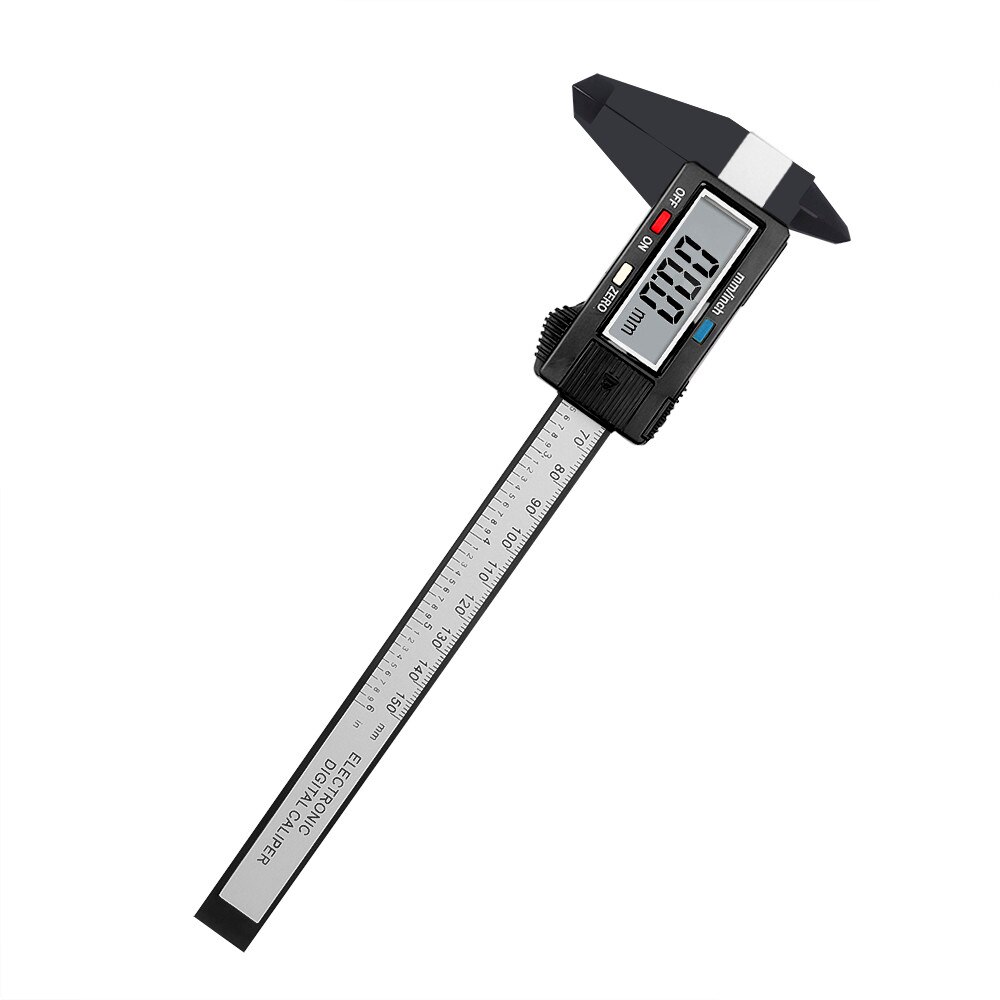 High Accuracy Caliper 0-150mm LCD Digital Vernier Calipers Electronic Measuring Tool Instrument: 0150mm Black
