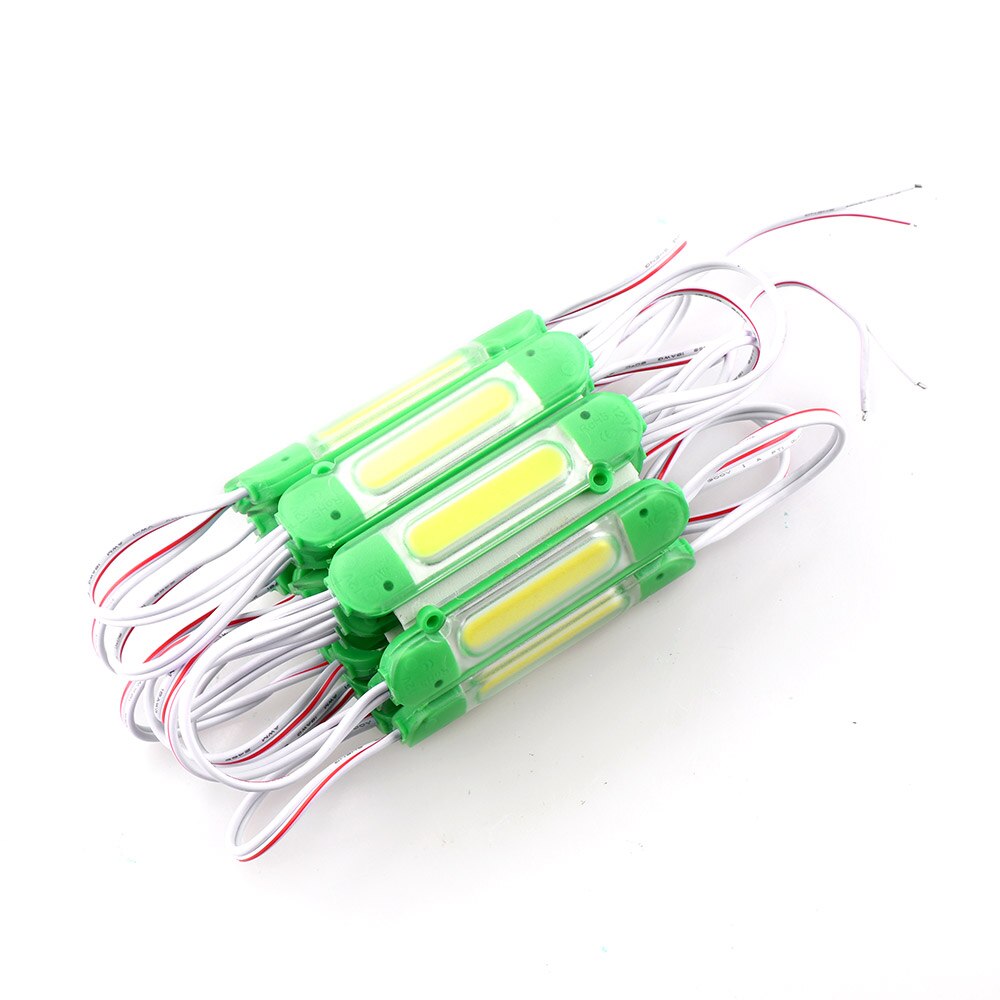 20pcs DC12V COB LED Modules 5050 RGB Advertising Modules Luminous Characters, Backlight Modules IP65 Waterproof: Green