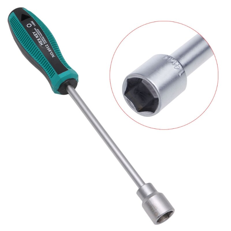 Llave de vaso de Metal, destornillador, tuerca hexagonal, herramienta de mano, 6mm
