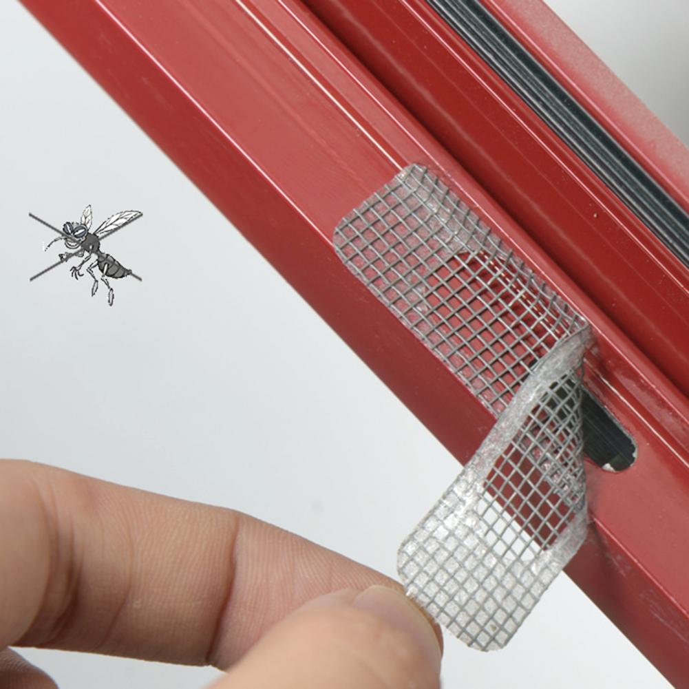 10Pcs Window Patches Self-adhesive DIY Fly Screen Repair Patches for Home Anti-mosquito Flies Door Window Supplies