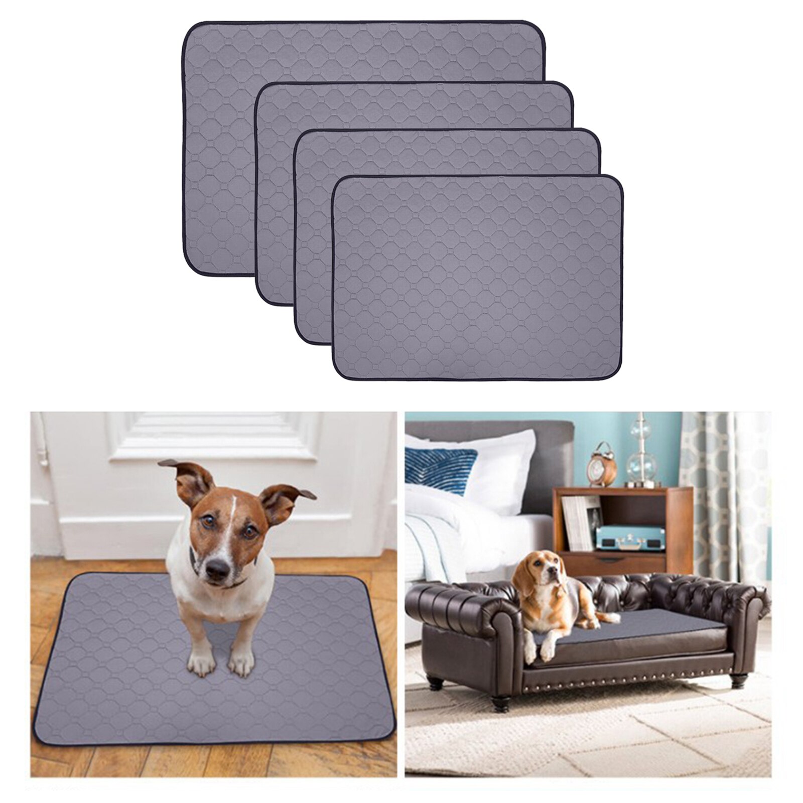 Coussin de pipi lavable de chat de chien de compagnie tampons de formation réutilisables d'urine de pot, couches
