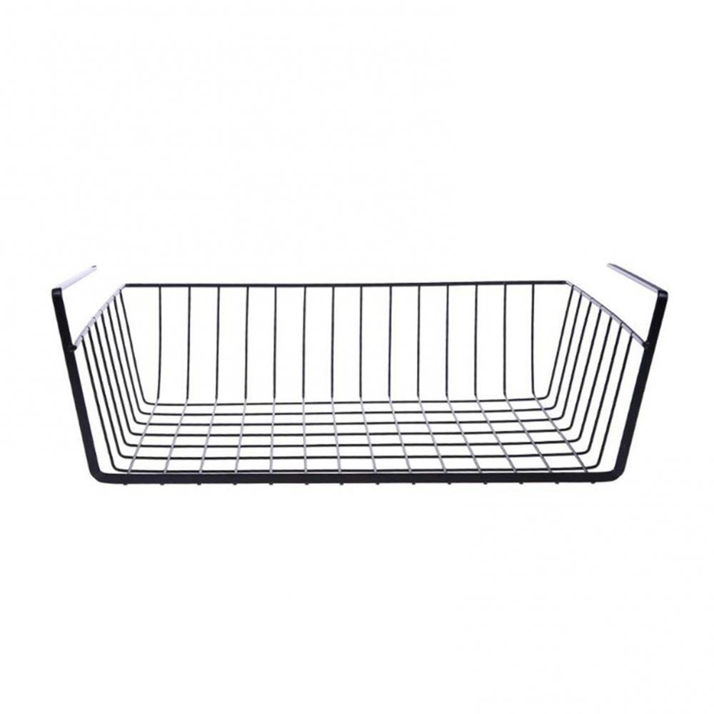 1Pc Metall Eisen Schrank Schrank Schreibtisch Hängen Mesh Korb Große Kapazität Draht Bücherregal Regal Rack Küche Organizer