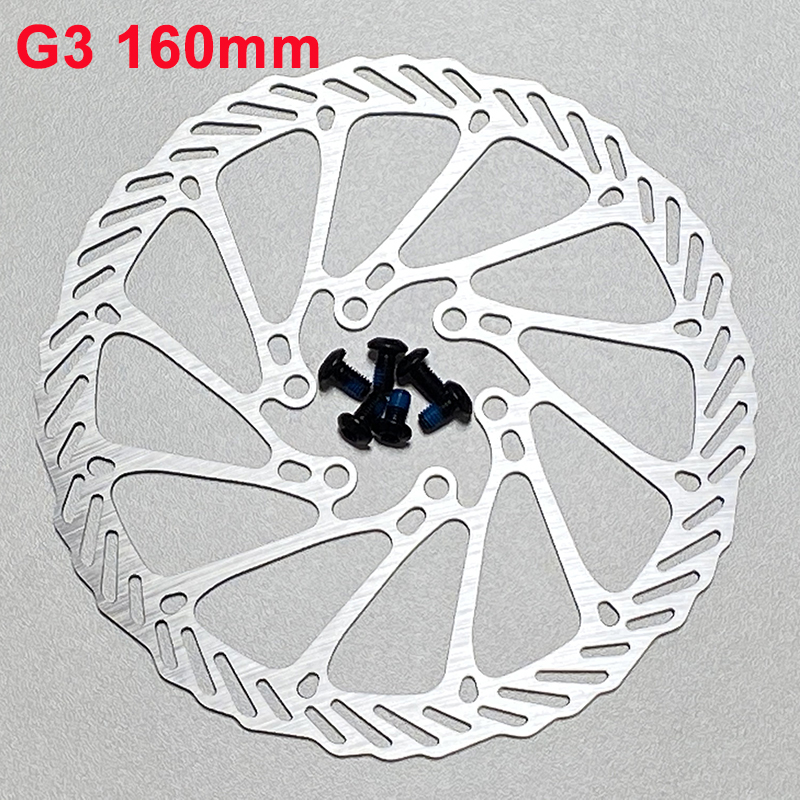 2Pcs G3 HS1 180Mm 160Mm 6 Inch Roestvrij Stell Rotor Schijfrem Voor Mtb Mountain Road Cruiser fiets Fietsonderdelen: G3 160MM