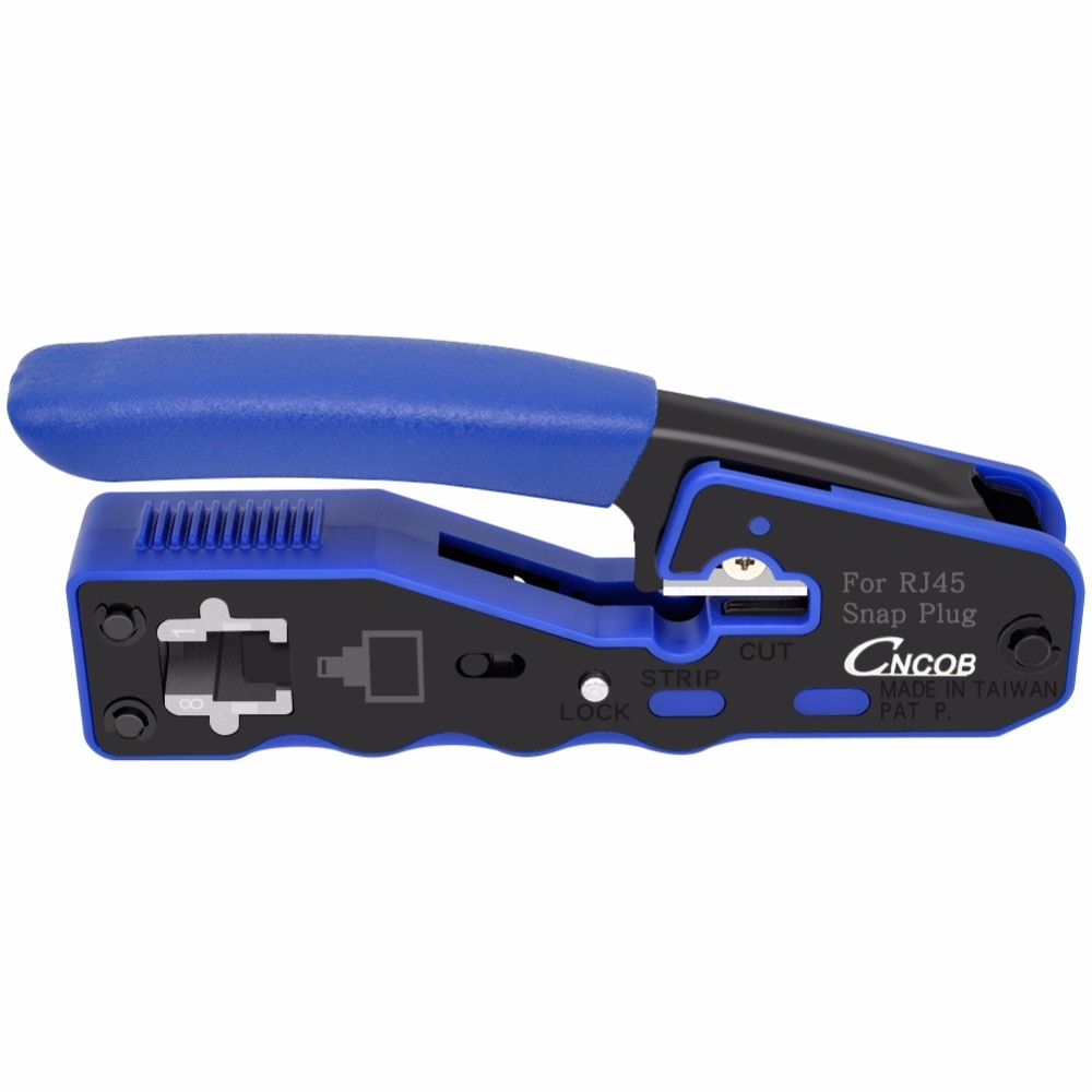 CNCOB 8P8C RJ45 Kabel Crimper, Ethernet Perforierte Stecker Crimpwerkzeuge, Multifunktions Netzwerk Werkzeuge, Kabelschellen