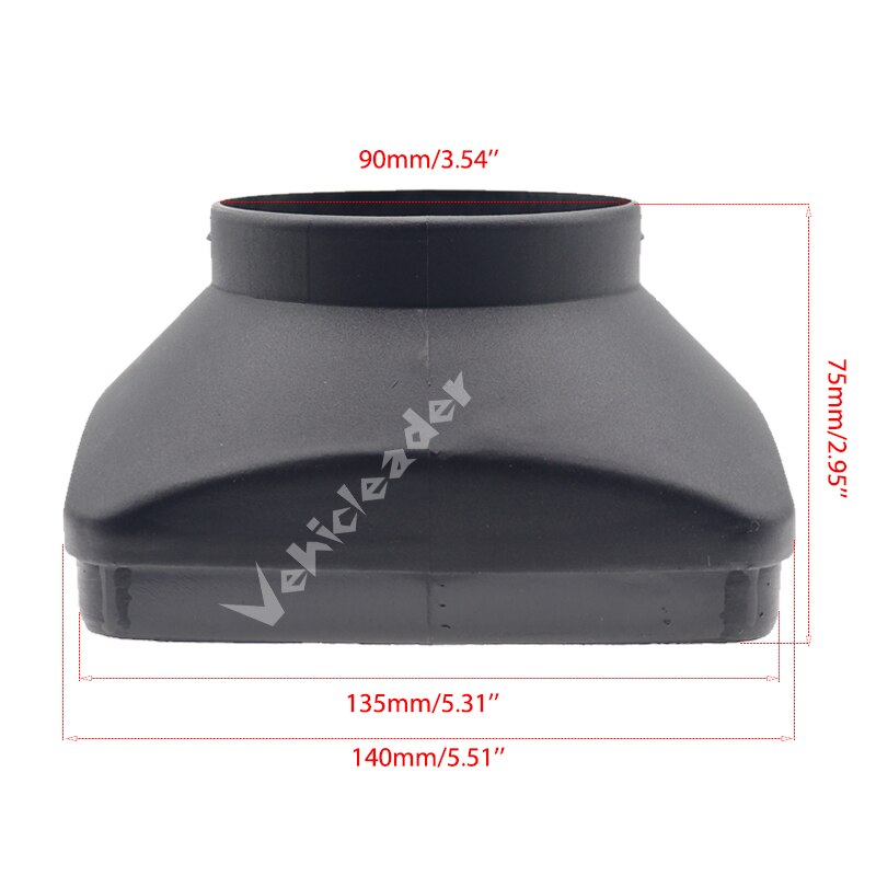 42/60/75/90mm ventilasjonsdeksel for luftutløp for 2kw / 5kw luftdiesel parkeringsvarmer deler til webasto varmeapparat for bilvogn buss campingvogn: 5kw enkelt hull 90mm