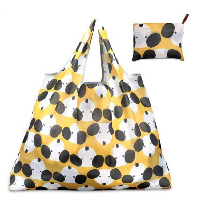 Reusable Foldable Shopping Bag Eco Floral Tote Handbag Convenient Storage Bags Large Capacity Portable Shoulder Bags: 4