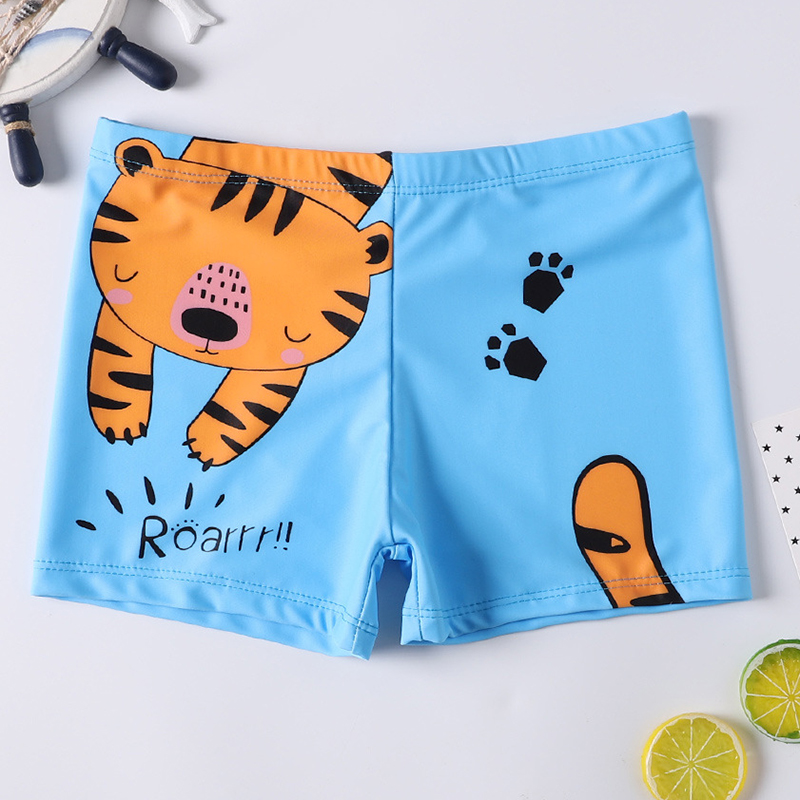 Swimming Trunks For Boys Shark Trunks Swimsuit 2-9Y Children's Swimwear Kids Trunk Shark Beachwear Boys Bathing Suit 1050: Tiger / 2XL (8-9Years)