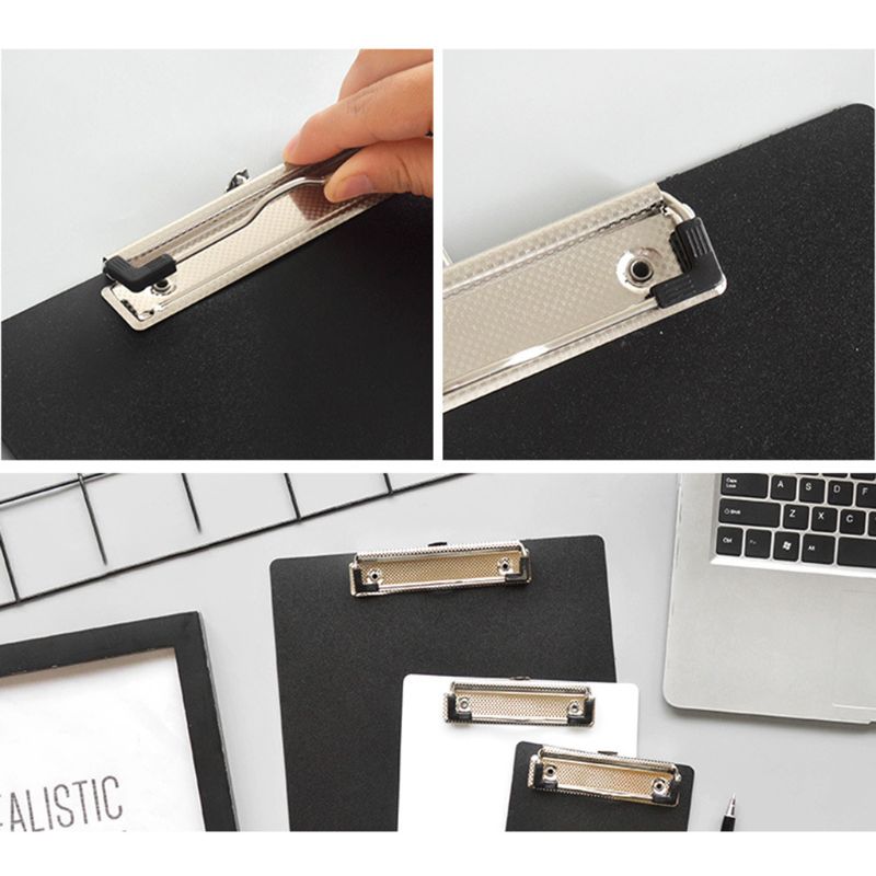 Simple A4 A5 Notepad Memo Pad Board Clip Loose-leaf Notebook File Writing Clamps X6HB