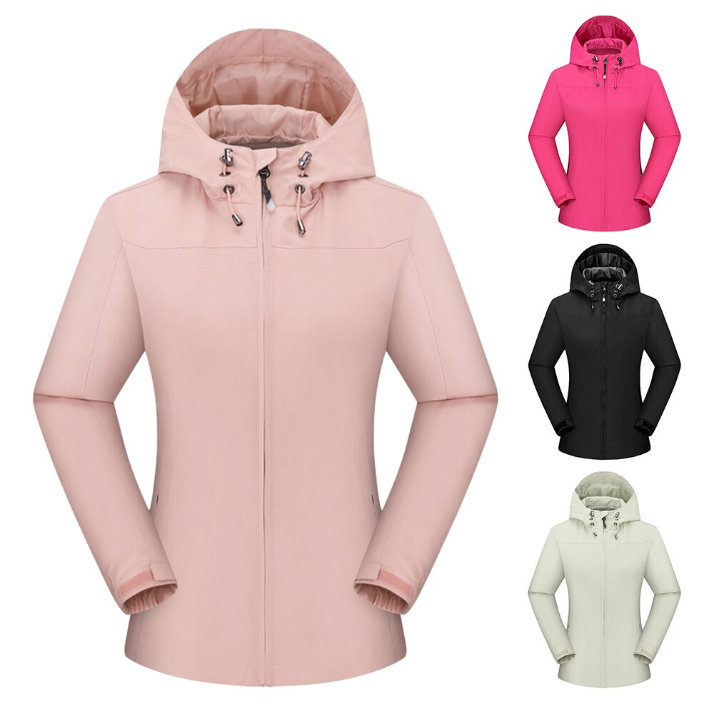 Women Mountain Waterproof Shell Jacket Ski Jacket Windproof Jacket Winter Warm Jacket for Camping Hiking Skiing