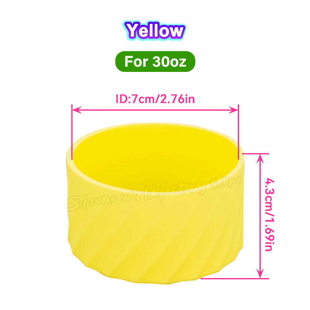SW 40oz/30oz Silicone Cup Bottom Cover for Stanley Adventure Quencher Tumbler for IceFlow Flip Straw Water Bottle Sleeve 7.5/7CM: DEEP BLUE