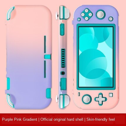 button Switch Console Kirby of star PC Protective Case For Nintendos Switch NS NX Joy-Con Cases Hard Back Cover Shell Accessoire: Purple pink gradient