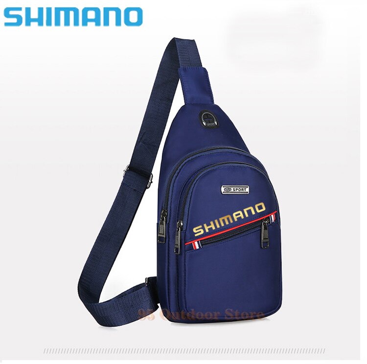 Shimano Fishing Backpack Waterproof Fishing Lures Reel Bag Straps Fish Tackle Bag Fishing Chest Pack Multi-pocket Tackle Bag